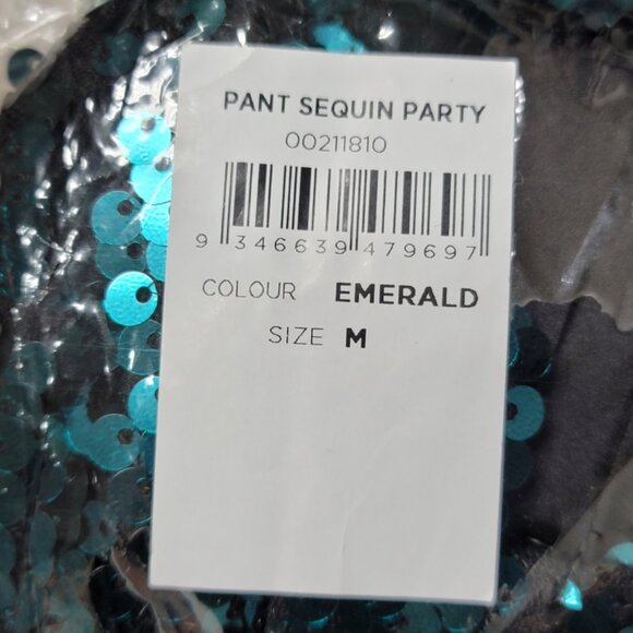 NWT City Chic Emerald Sequin High Rise Party Pants 18 - Picture 8 of 10